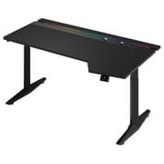 AFTERWORK RGB Ergonomic Height Adjustable Gaming Desk Black