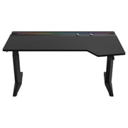 AFTERWORK RGB Ergonomic Height Adjustable Gaming Desk Black