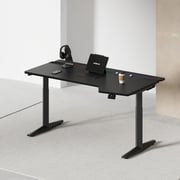 AFTERWORK RGB Ergonomic Height Adjustable Gaming Desk Black
