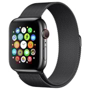 Fitit Milanese Loop Black and Woven Loop Large Blue Bundle 2 in 1 For Apple Watch 38/40/41mm - FIT-41WSB-MILBK&WVBL-L