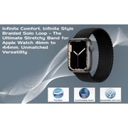 Fitit Woven Loop Medium Black and Green Bundle 2 in 1 For Apple Watch 41/38/40mm - FIT-41WSB-WVNBLK&GRN-M