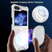 E-Den Case With Screen Protector Clear Galaxy Z Flip6