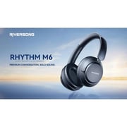 Riversong Rhythm M6 EA279 Wireless Over Ear Headphones Black