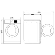 Ariston Front Load Washer 8kg NS823CGGGCC
