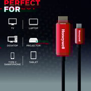 Honeywell Type C To HDMI Cable 2m Red/Black
