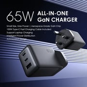 Oraimo Hypergan Adaptor With 116CC USB-C To USB-C Cable 1m Black