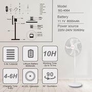 Stargold Rechargeable Fan SG-4064-WT