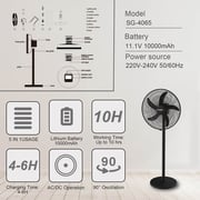 Stargold Rechargeable Fan SG-4065-BK