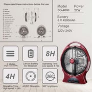 Stargold Rechargeable Fan SG-4066-MR