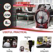 Stargold Rechargeable Fan SG-4066-MR