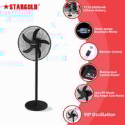 Stargold Rechargeable Fan SG-4064-BK