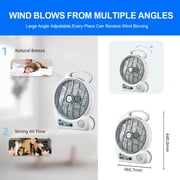 Stargold Rechargeable Fan SG-4067-WT