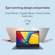 Asus Vivobook 15 (2024) Laptop - 12th Gen / Intel Core i7-12700H / 15.6inch FHD / 512GB SSD / 8GB RAM / Shared Intel Iris Xe Graphics / Windows 11 Home / English & Arabic Keyboard / Quiet Blue / Middle East Version - [X1502ZA-EJ2260W]