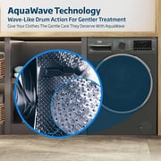 Beko 10/7kg Washer/Dryer, 1400 RPM, 15 Programs, Wash & Wear Program, Manhattan Grey - WD10714M