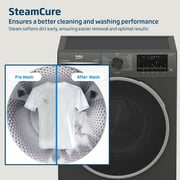 Beko 10/7kg Washer/Dryer, 1400 RPM, 15 Programs, Wash & Wear Program, Manhattan Grey - WD10714M
