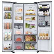 Samsung 595L Digital Inverter Twin Cooling Plus Smart Conversion Silver Side-by-Side Refrigerator – RH69DG803ES9ZA