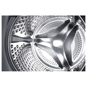 Samsung Front Load 12 kg Washer with 8 kg Dryer EcoBubble Technology, Hygiene Steam, Silver Washer Dryer – WD12TP34DSX/YL