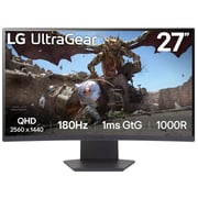 LG 27inch 27GS60QCB Curved Gaming Monitor UltraGear 180Hz Refresh Rate