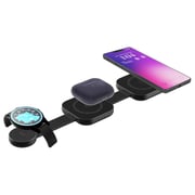 Max & Max 3-in-1 Magnetic Wireless Charger Black