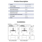 Robam Built In Chimney Hood 85H1