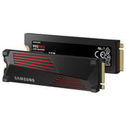 Samsung 990 Pro With Heatsink Internal Solid State Drive PCle4.0 2TB Black/Red MZ-V9P2T0GW