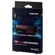 Samsung 990 Pro With Heatsink Internal Solid State Drive PCle4.0 2TB Black/Red MZ-V9P2T0GW