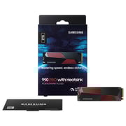 Samsung 990 Pro With Heatsink Internal Solid State Drive PCle4.0 2TB Black/Red MZ-V9P2T0GW