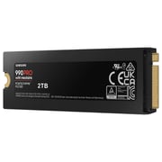Samsung 990 Pro With Heatsink Internal Solid State Drive PCle4.0 2TB Black/Red MZ-V9P2T0GW