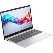 HP (2024) Laptop - 12th Gen / Intel Core i5-1235U / 15.6inch FHD / 512GB SSD / 16GB RAM / Shared Intel Iris Xe Graphics / Windows 11 Home / English & Arabic Keyboard / Natural Silver / Middle East Version - [15-FD0096NE]