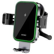 Wiwu Wireless Charging Car Mount Holder Black