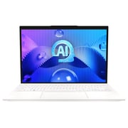 MSI PRESTIGE 13 AI EVO A1MG (2024) Laptop - 1st Series / Intel Core Ultra 7-155H / 13.3inch 2.8K / 1TB SSD / 16GB RAM / Shared Intel Arc Graphics / Windows 11 Home / English & Arabic Keyboard / Pure White / Middle East Version