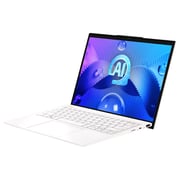 MSI PRESTIGE 13 AI EVO A1MG (2024) Laptop - 1st Series / Intel Core Ultra 7-155H / 13.3inch 2.8K / 1TB SSD / 16GB RAM / Shared Intel Arc Graphics / Windows 11 Home / English & Arabic Keyboard / Pure White / Middle East Version
