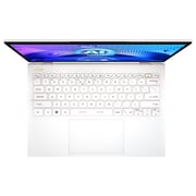 MSI PRESTIGE 13 AI EVO A1MG (2024) Laptop - 1st Series / Intel Core Ultra 7-155H / 13.3inch 2.8K / 1TB SSD / 16GB RAM / Shared Intel Arc Graphics / Windows 11 Home / English & Arabic Keyboard / Pure White / Middle East Version