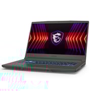 MSI THIN 15 B12UCX Gaming (2024) Laptop - 12th Gen / Intel Core i5-12450H / 15.6inch FHD / 512GB SSD / 8GB RAM / 4GB NVIDIA GeForce RTX 2050 Graphics / Windows 11 Home / English & Arabic Keyboard / Black / Middle East Version