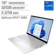 HP Envy (2023) Laptop - 13th Gen / Intel Core i7-13700H / 16inch WQXGA / 2TB SSD / 32GB RAM / 8GB NVIDIA GeForce RTX 4060 Graphics / Windows 11 Home / English Keyboard / Silver / International Version - [16-H1055CL]