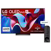 LG 77 Inch OLED evo AI C4 4K Smart TV AI Magic remote Dolby Vision webOS24 2024 + JVC 600 Watts Soundbar