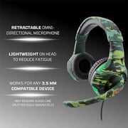 Nyko 111639 Deluxe Wired Over Ear Gaming Headset Green Camoflage