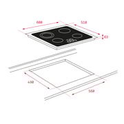 Teka Vitroceramic Electric Hob TZ 6415
