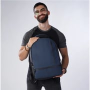 Dawenha Leather Backpack – Navy Blue