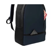 Dawenha Leather Backpack – Navy Blue