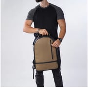 Dawenha Leather Backpack - Beige