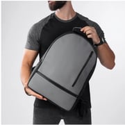 Dawenha Leather Backpack - Gray