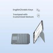 Smartix Wireless Keyboard Case With Trackpad Grey iPad Air 13Inch /Pro 12.9Inch