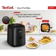 Tefal Easy Fry Max Digital Fryer 5 Liter 10 Programs - Black - EY2458EG