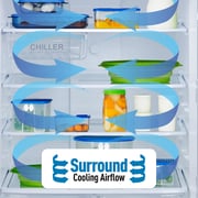 Panasonic Top Mount Refrigerator 650L Silver - NR-BC833MSAE