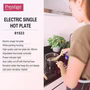 Prestige Single Electric Hot Plate PR81523