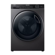 Haier Front Load Washing Machine with Direct Motion Inverter Motor, Super Drum, 1400 RPM, 8KG, Dark Silver- HW80-B14959S8TU1