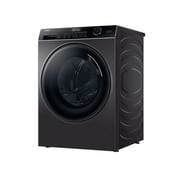 Haier Front Load Washing Machine with Direct Motion Inverter Motor, Super Drum, 1400 RPM, 8KG, Dark Silver- HW80-B14959S8TU1