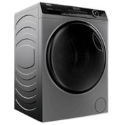 Haier Front Load Washing Machine with Direct Motion Inverter Motor, Super Drum, 9KG, 1400 RPM, Dark Silver- HW90-B14959S6TU1