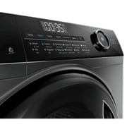 Haier Front Load Washing Machine with Direct Motion Inverter Motor, Super Drum, 9KG, 1400 RPM, Dark Silver- HW90-B14959S6TU1